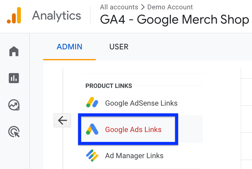 GA4 Google Ads Linking