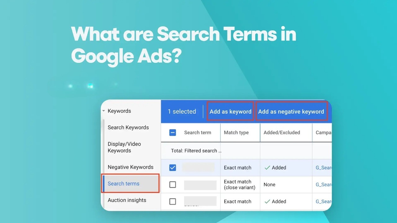 Google Ads Search Terms Report