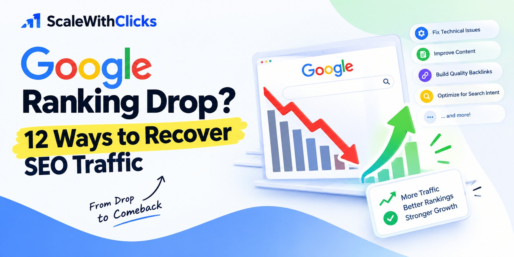 Google Ranking Drop - 12 Ways to Recover Your SEO Traffic
