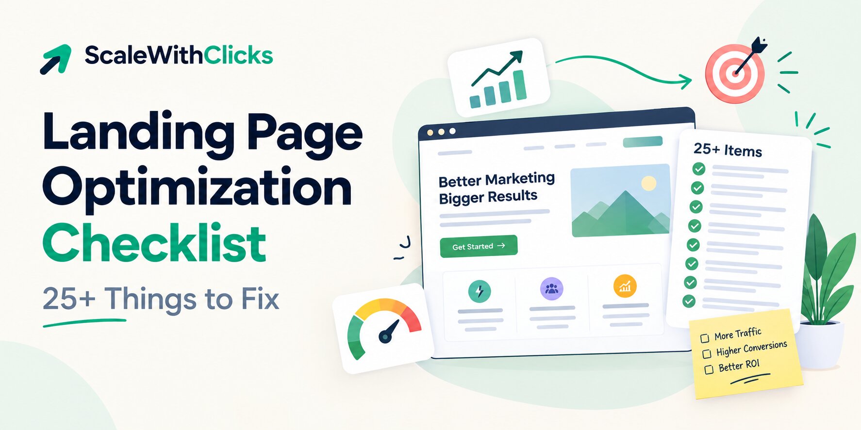 Landing Page Optimization Checklist - 25+ Things to Fix