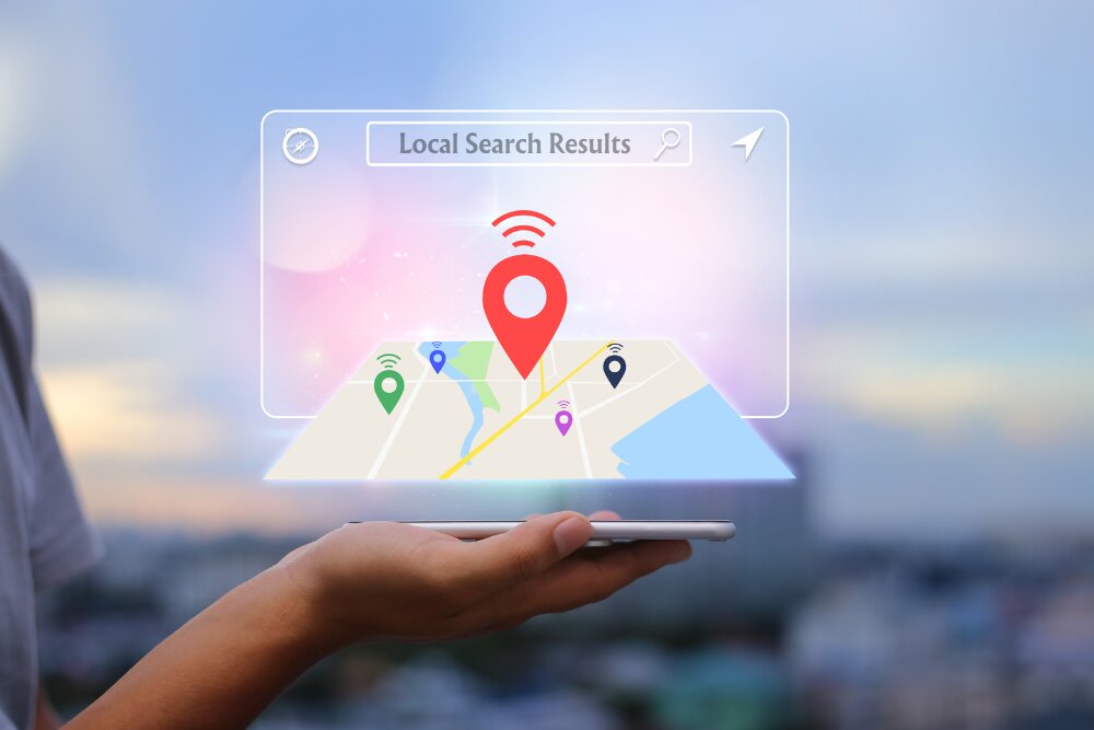 Google Local Search Results Showing Nearby Businesses